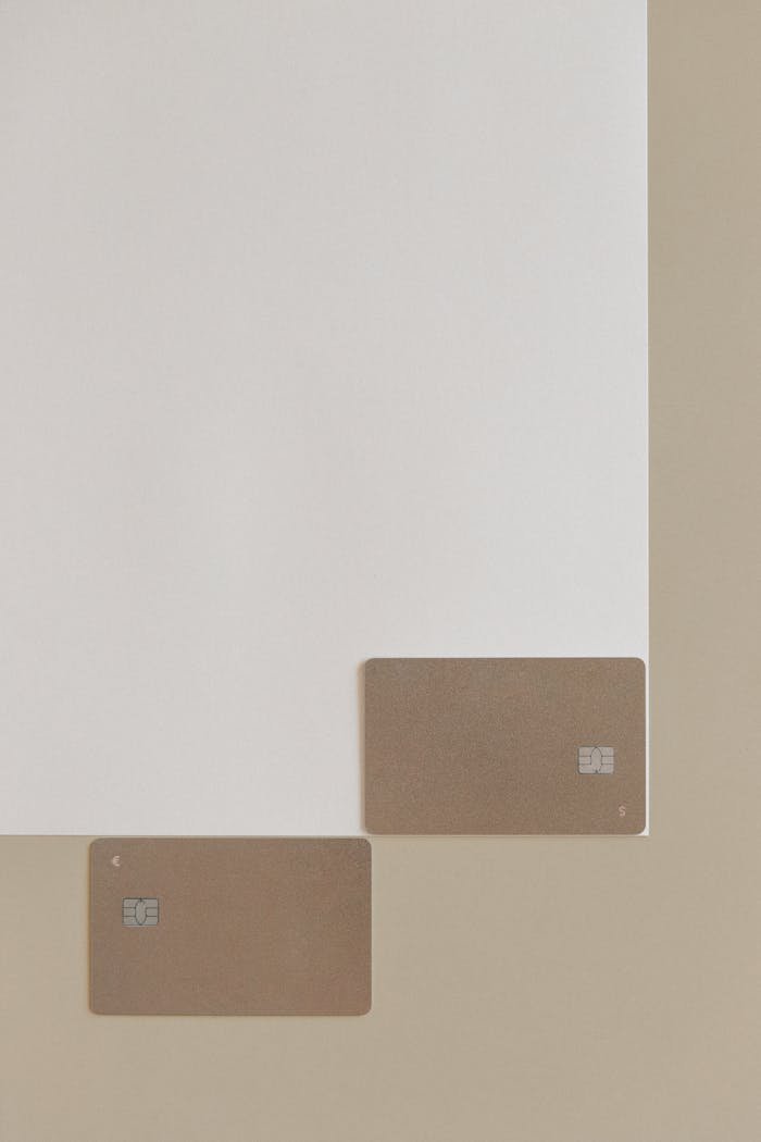 White Wall With Brown Card